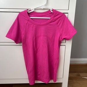 lululemon sonic pink swiftly tech short-sleeve 2.0